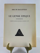 Le genre épique. Autobiographie. Illustré de quatre eaux-fortes de Kristians Tonny par Eric de HAULEVILLE - Image 1