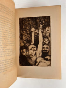 MES COMMUNIONS (nouvelles) Eaux-fortes et dessins de Frans de Geetere. Titres des nouvelles : L'HONNEUR DE LUTTÉRATH - LA PETITE SERVANTE - CLIMATÉRIE - LE COQ ROUGE - LA TENTATION DE MINERVE  DES ANGLIERS  - TANTE MARIE - BURCH MITSU -  UNE PARTIE SUR L'EAU  - CHARDONNERETTE  - LA DERNIÈRE LETTRE DU MATELOT - APPOL ET BROUSCARD - UNE MAUVAISE RENCONTRE - LE SUBLIME ESCARPE - LE STRYGE. 