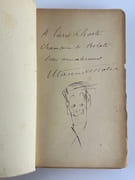 Poker d'âmes ou le voyage sentimental d'une américaine au pays de Tendre. Envoi autographe signé et dessiné "à Pierre Lhoste, champion de belote, bien amicalement". par Maurice DEKOBRA - Image 1