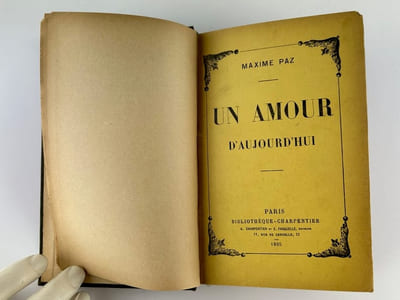 Un amour d'aujourd'hui. Envoi autographe signé.