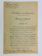 FONDATION THIERS. Réunion de documents provenant de l'ancien trésorier-économe Louis Gasc et de son épouse (maîtresse lingère). Documents liés à la vie privée de la famille L. Gasc, résidant dans les appartements du Rond-point Bugaud.  par  - Image 3