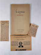 IO LOURDE (notes pour une légende) Dessin pleine page et envoi au collectionneur et compagnon des surréalistes Lucien Biton. par René PASSERON - Image 2