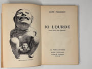 IO LOURDE (notes pour une légende) Dessin pleine page et envoi au collectionneur et compagnon des surréalistes Lucien Biton. par René PASSERON - Image 3