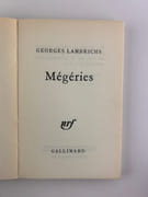 Mégéries. Roman. Envoi de l'auteur à Félicien Marceau. par Georges LAMBRICHS - Image 3