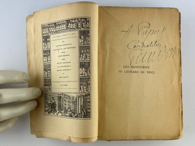Les Manuscrits de Léonard de Vinci. Les XVI Manuscrits de l'Institut de France. Ouvrage augmenté d'un envoi autographe signé à PAPUS.