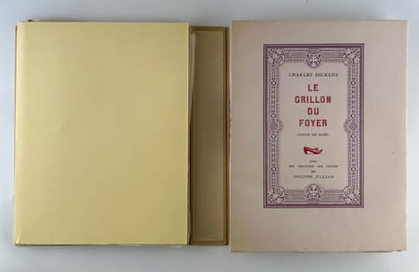 Le grillon du foyer. Conte de Noël. Avec des gravures sur cuivre de Philippe JULLIAN.. Charles DICKENS