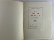 Le grillon du foyer. Conte de Noël. Avec des gravures sur cuivre de Philippe JULLIAN. par Charles DICKENS - Image 2