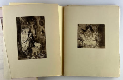 Le grillon du foyer. Conte de Noël. Avec des gravures sur cuivre de Philippe JULLIAN.. Charles DICKENS