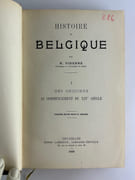 (BELGICANA) Histoire de Belgique. Du tome 1 à 4.  T.1 Des origines au commencement du XIVe siècle (3e éd.) T.2 Du commencement de XIVe siècle à la mort de Charles Le Téméraire. Avec une carte des Pays-Bas à la find u XIVe siècle. T.3 De la mort de Charles Le Téméraire à l'arrivée du Duc d'Albe dans les Pays-Bas (1567) (2e éd.). T.4 La révolution politique et religieuse. Le règne d'Albert et d'Isabelle. Le régime espagnol jusqu'à la paix de Munster (1648) par Henri Pirenne - Image 4