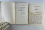 Lettres à quelques unes. Envoi autographe signé à Ginette (journaliste, critique au Monde des Livres) et Louis Guitard Auviste (avocat et historien). par André BAY - Image 1