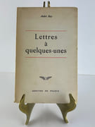 Lettres à quelques unes. Envoi autographe signé à Ginette (journaliste, critique au Monde des Livres) et Louis Guitard Auviste (avocat et historien). par André BAY - Image 2