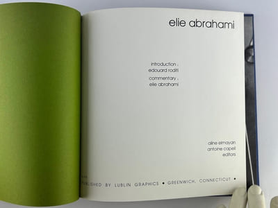 Catalogue d'exposition ELIE ABRAHAMI. 