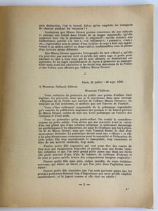 Réponse de la poésie aux auteurs de l'Affaire Minou Drouet. Le mal du XXe siècle. Par Louis-François Brion ancien poète de huit ans. Réponse en prose. Réponse en vers.