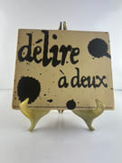 Délire à deux. Essai de calligraphie sonore par Massin d'après l'interprétation de Tsilla Chelton et de Jean-Louis Barrault à l'Odéon - Théâtre de France version scénique.  par Eugène IONESCO / MASSIN - Image 1