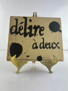 Délire à deux. Essai de calligraphie sonore par Massin d'après l'interprétation de Tsilla Chelton et de Jean-Louis Barrault à l'Odéon - Théâtre de France version scénique. 