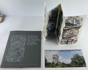 Réunion de 5 catalogues autour de JEAN DUBUFFET. 1) Jean Dubuffet, catalogue des peintures faites à Vence du 1er avril au 31 août 1957, Paul Facchetti, éditeur. 24 reproductions nb. EO 2) La donation Dubuffet au Musée des Arts Décoratifs. Palais du Louvre - Pavillon de Marsan, 1967, 117p. Repr. nb. 3)  Jean Dubuffet des Psycho-sites, Galerie Jeanne Bucher, 9 nov.- 20 déc. 1982. Reproductions couleur. 4) A propos de la Tour aux Figures de Jean Dubuffet. Musée Municipal d'Issy-les-Moulineaux 23 octobre - 31 décembre 1988, 40p. Complet du carton d'invitation. 5) Legs Isalmina Dubuffet, Fondation Dubuffet, exposition à partir du 26 novembre 2004. Liste des 122 oeuvres exposées. Commissaire : Sophie Webel. 16p. par Jean DUBUFFET - Image 2