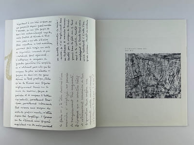 Réunion de 5 catalogues autour de JEAN DUBUFFET. 1) Jean Dubuffet, catalogue des peintures faites à Vence du 1er avril au 31 août 1957, Paul Facchetti, éditeur. 24 reproductions nb. EO 2) La donation Dubuffet au Musée des Arts Décoratifs. Palais du Louvre - Pavillon de Marsan, 1967, 117p. Repr. nb. 3)  Jean Dubuffet des Psycho-sites, Galerie Jeanne Bucher, 9 nov.- 20 déc. 1982. Reproductions couleur. 4) A propos de la Tour aux Figures de Jean Dubuffet. Musée Municipal d'Issy-les-Moulineaux 23 octobre - 31 décembre 1988, 40p. Complet du carton d'invitation. 5) Legs Isalmina Dubuffet, Fondation Dubuffet, exposition à partir du 26 novembre 2004. Liste des 122 oeuvres exposées. Commissaire : Sophie Webel. 16p.
