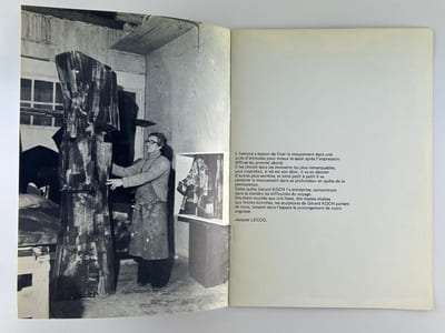 Catalogue d'expositin Gérard Koch - Galerie Charley Chevalier 7 mai - 6 juin 1974.
