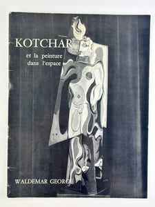 Kotchar et la peinture dans l'espace. Envoi de G. Waldemar au critique d'art Jean-Dominique Rey. 