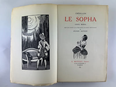 LE SOPHA. Conte moral. Edition ornée de cinquante-six bois originaux de Sylvain Sauvage.