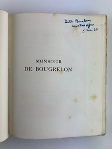 MONSIEUR DE BOUGRELON. Edition illustrée de seize eaux-fortes originales en couleurs gravées par Drian. 