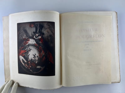 MONSIEUR DE BOUGRELON. Edition illustrée de seize eaux-fortes originales en couleurs gravées par Drian. 