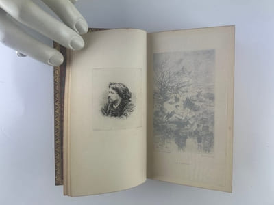 Lettres de mon moulin. Edition de luxe illustrée de 4 planches hors-texte, d'un double portrait de l'auteur et d'un frontispice historié par F. Buhot