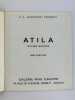 3 publications / catalogues : 1) R.A. Augustini pr&eacute;sente ATILA Oeuvres r&eacute;centes, mai-juin 1971, Galerie Rive Gauche. Texte Atila en chute libre, par ...