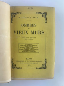 OMBRES ET VIEUX MURS : La Grange-Batelière - François Suleau - Le château de Tournoël - La Lanterne L'Hermite de la Chaussée-d'Antin - Le lendemain du massacre - Le château de Lesdiguières Le rhum et la guillotine - Le Pont-de-Beauvoisin Saint-Geoire - Paul-Louis Courier- L'Almanach royal. UN DES CINQUANTE SUR HOLLANDE. 