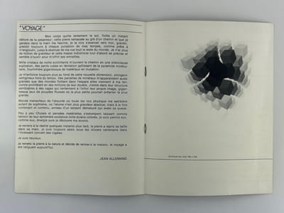 Jean Alllemand Catalogue d'exposition Galerie L55, du 24 octobre au 14 novembre 1973. 