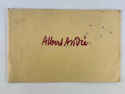 Albert André. Catalogue d'exposition, du mardi 24 octobre au vendredi 10 novembre 1961.