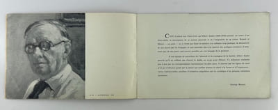 Albert André. Catalogue d'exposition, du mardi 24 octobre au vendredi 10 novembre 1961.