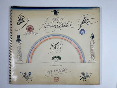 The American Sketchbook 1968. 14 drawings by Steinberg