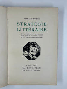 Stratégie littéraire. Édition définitive augmentée d'une étude de Charlotte Rabette et d'un portrait de Berthold Mahn. 