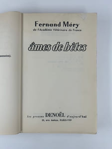 Ames de bêtes. Un des 10 ex. hors-commerce sur chiffon.