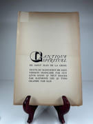 CANTIQUE SPIRITUEL. Texte du manuscrit de Jaen. Version française par Guy Lévis Mano & neuf images par Raymond Gid & typographie par GLM. Un des 25 exemplaires signés par l'éditeur et réservés aux amis de GLM  marqués de A à Z. (Ex. Z).  par Saint Jean de la Croix  - Image 1