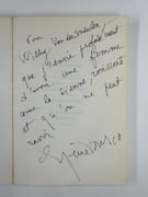 Le Solitaire. Roman. Bel envoi à pleine page à l'auteur et éditeur belge Willy Vandermeulen. par Eugène IONESCO - Image 3