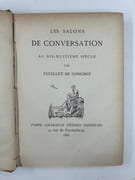 Les salons de conversations au dix-huitième siècle.  par Feuillet de Conches - Image 2