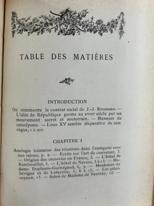 Les salons de conversations au dix-huitième siècle. 