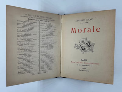 (POESIE) Voluptés et Parfums. Préface de François Coppée /  Morale /  Raillerie. Réunions de 3 recueils reliés en un volume avec un triple envoi à la Duchesse de Rohan. 