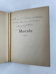(POESIE) Voluptés et Parfums. Préface de François Coppée /  Morale /  Raillerie. Réunions de 3 recueils reliés en un volume avec un triple envoi à la Duchesse de Rohan. 