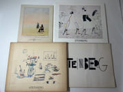Combination of 4 catalogues : Exhibition Drawings by Saul Steinberg Opening Wednesday 4 - 7, November 5 - 29, 1969. Sydney Janis Gallery New-York 1969,  20 illustrations / Saul Steinberg, Still life and architecture: April 3-May 1, 1982 Pace Gallery, 39 illustrations / SAUL STEINBERG DOCUMENTS, Arts Council of Great Britain 1979, softcover, 24p. 18 illustrations / Texte by  Adam Gopnik , Saul Steinberg: Recent Work. The Pace Gallery. October 31 - 28 November, 1987 par Saul STEINBERG - Image 1