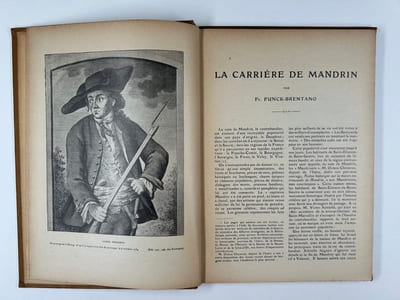 Mandrin et les contrebandiers. Mémoires inédits publiés avec une introduction de F. Funck-Brentano. Carrière de Mandrin. Journal de Marsin. Edition illustrée. 