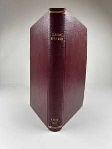 L'oeuvre de Claude Bernard. Introduction par Mathias Duval. Notices par E. Renan, Paul Bert et Armand Moreau. Table alphabétique et analytique des oeuvres complètes de Claude Bernard par le Dr. Roger de la Coudraie. Bibliographie des travaux scientifiques, Mémoires, Lectures et Communications aux Académies et Sociétés Savantes par G. Malloizel