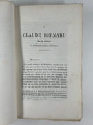 L'oeuvre de Claude Bernard. Introduction par Mathias Duval. Notices par E. Renan, Paul Bert et Armand Moreau. Table alphabétique et analytique des oeuvres complètes de Claude Bernard par le Dr. Roger de la Coudraie. Bibliographie des travaux scientifiques, Mémoires, Lectures et Communications aux Académies et Sociétés Savantes par G. Malloizel par Claude Bernard - Image 4