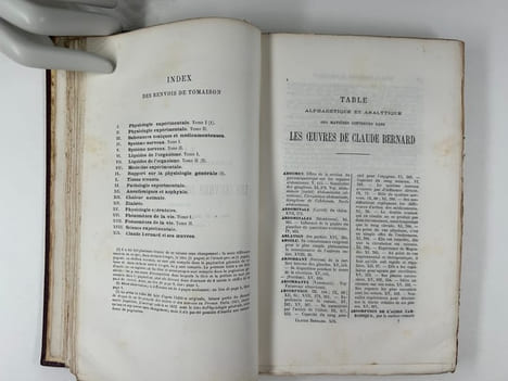L'oeuvre de Claude Bernard. Introduction par Mathias Duval. Notices par E. Renan, Paul Bert et Armand Moreau. Table alphabétique et analytique des ...