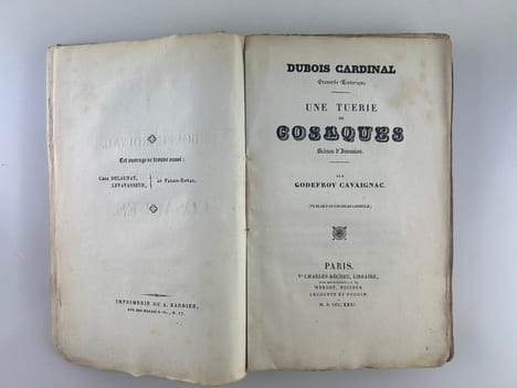 Dubois Cardinal, proverbe historique. Une tuerie de cosaques, scènes d'invasion.. Godefroy CAVAIGNAC