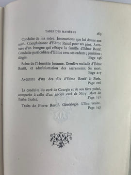 LA VIE DE MON PERE . Réimprimé sur la troisième édition. (Paris, 1788). Edition unique sur papier Hollande tirée à 200 exemplaires. . RESTIF DE LA ...