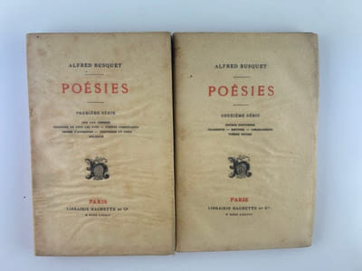 Poésies. 1ère et deuxième série. 2 tomes