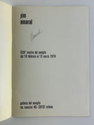 (Catalogue d'exposition) Jim Amaral, 628e Mostra del Naviglio, dal 19 febbraio al 12 marzo 1974. SIGNE par Amaral. par Jim AMARAL. Présentation André Pieyre de Mandiargues. - Image 2